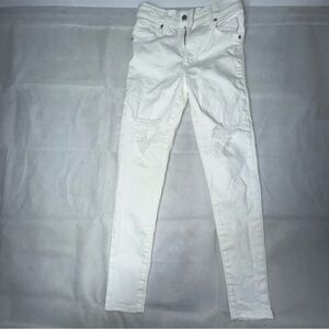 Levi's White mile high super skinny Jeans